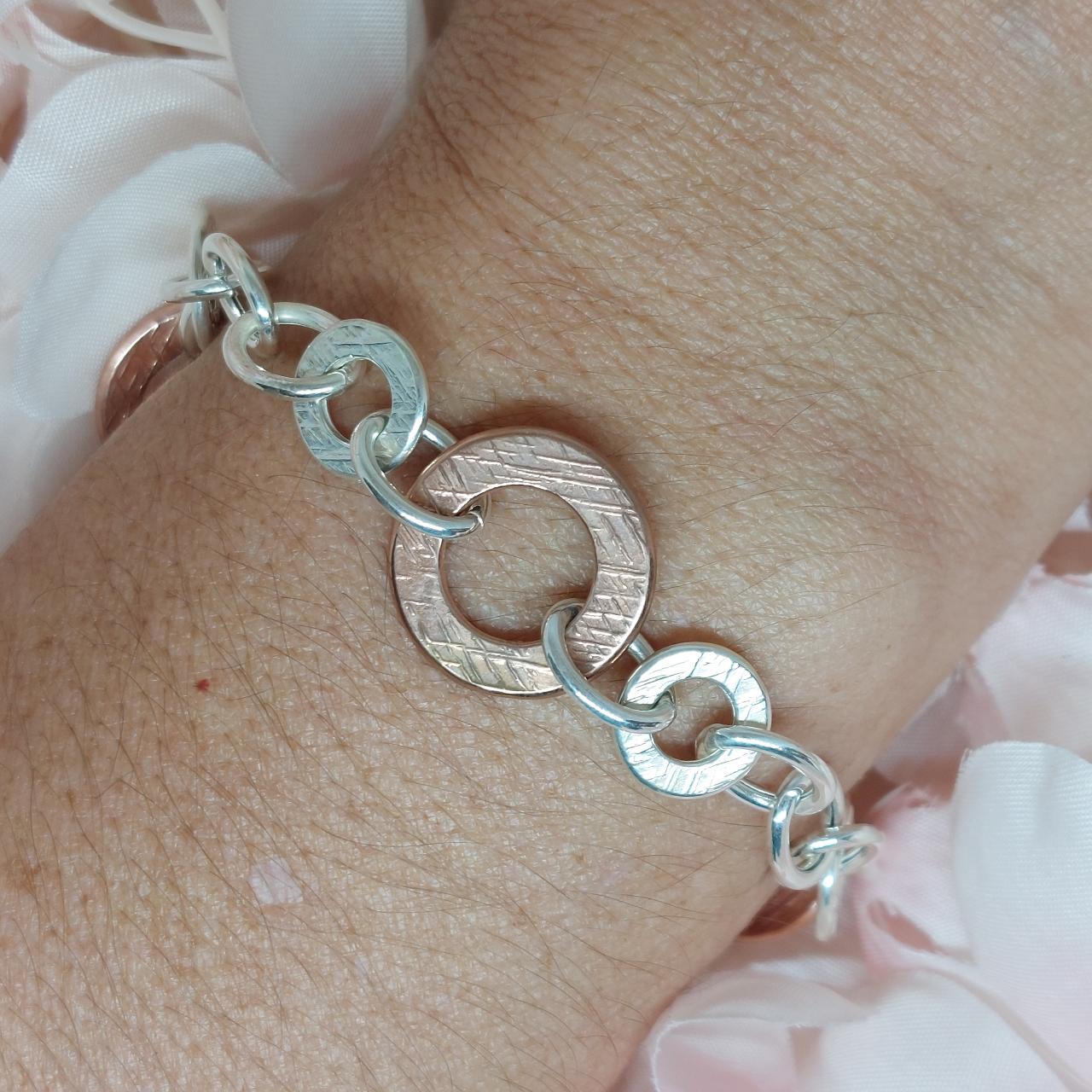 Silver and Bronze Bracelet - Image 3