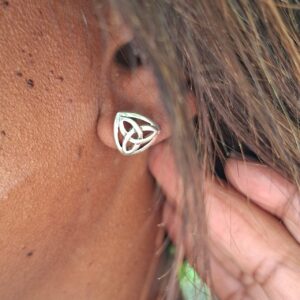 celtic triquetra studs