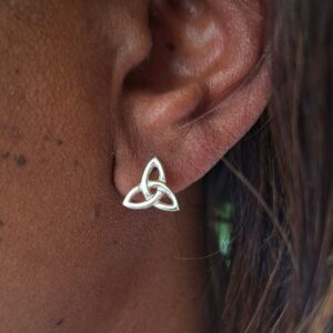 celtic triquetra studs