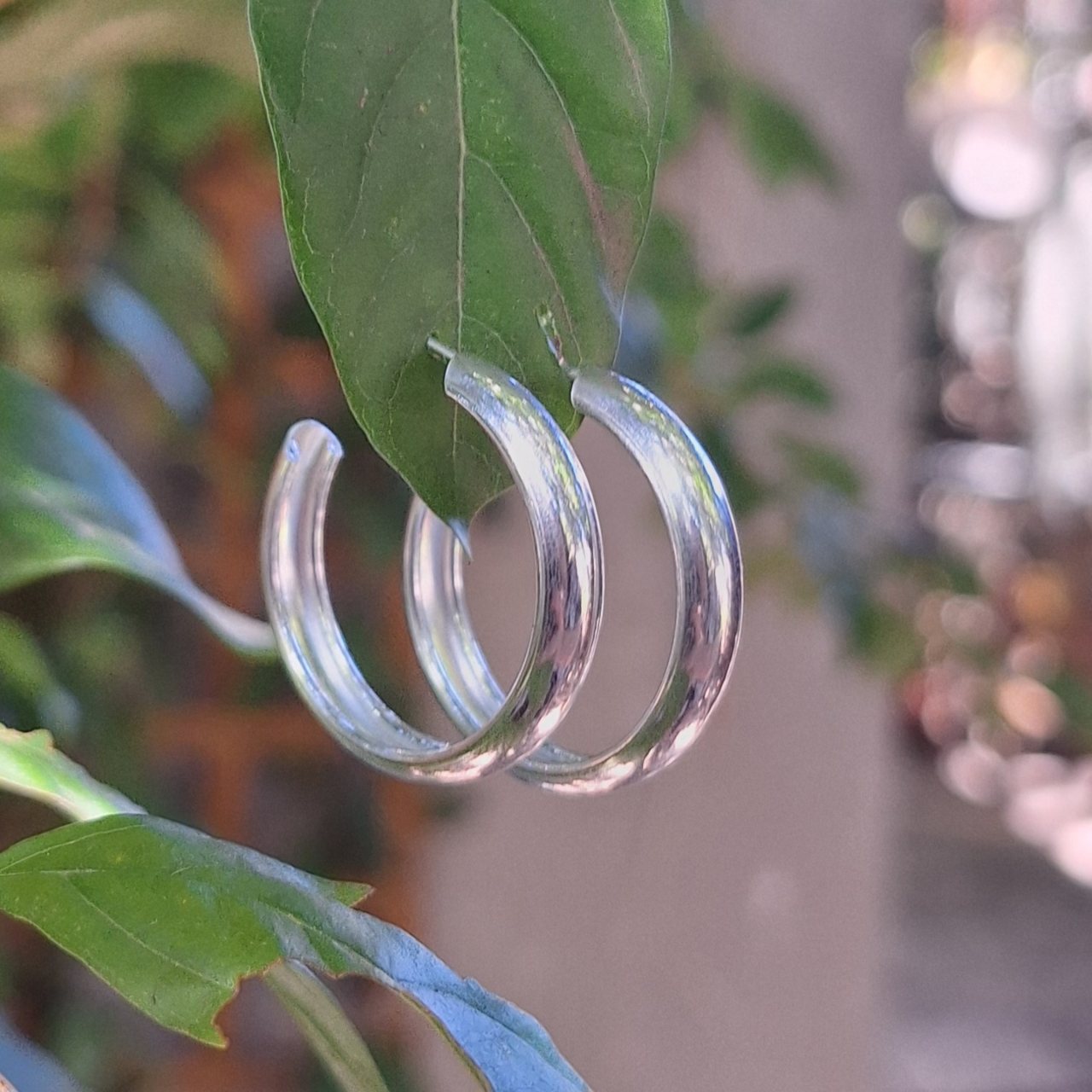 Hoop Earrings - 25mm (butterfly)