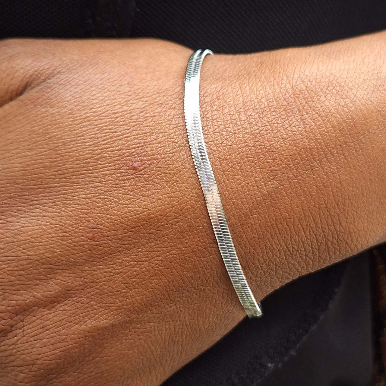 Flat Snake Bracelet SS