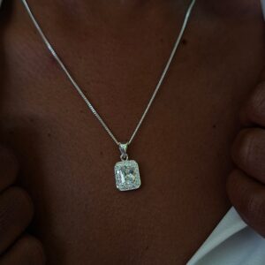 rectangular cubic zirconia set