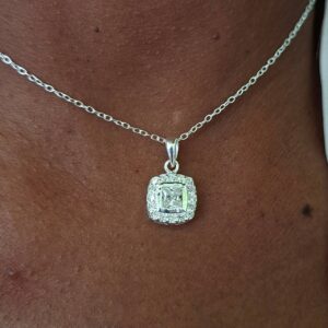 square cubic zirconia set