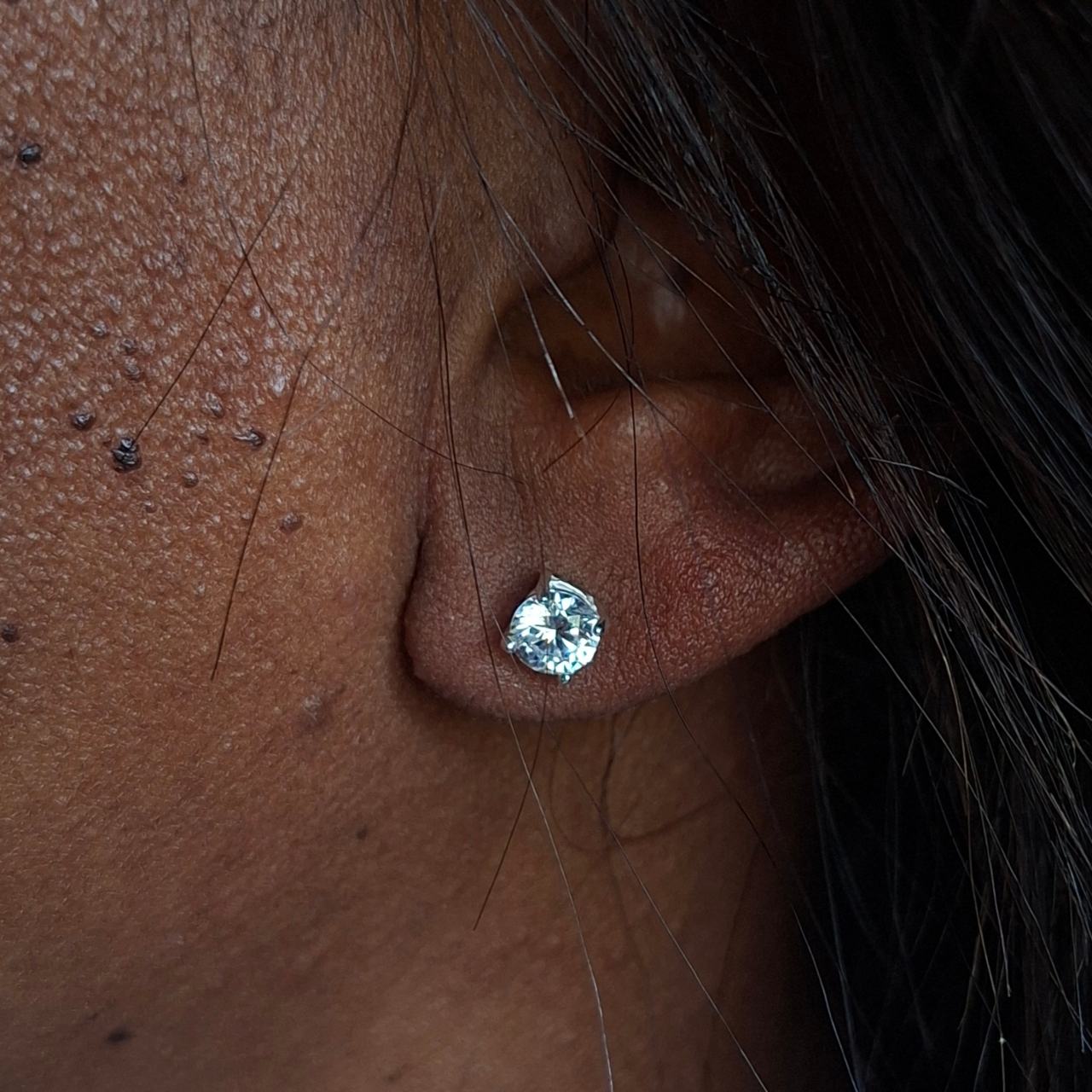 Cubic Zirconia Studs 5mm