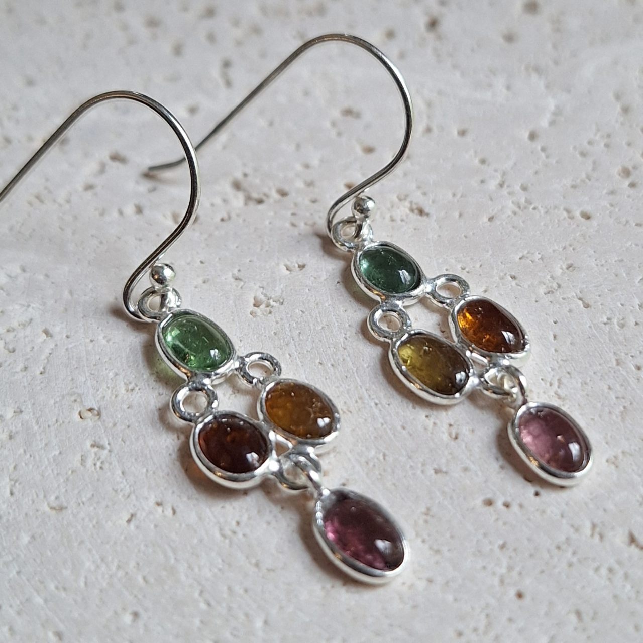 Tourmaline Chandelier Earrings
