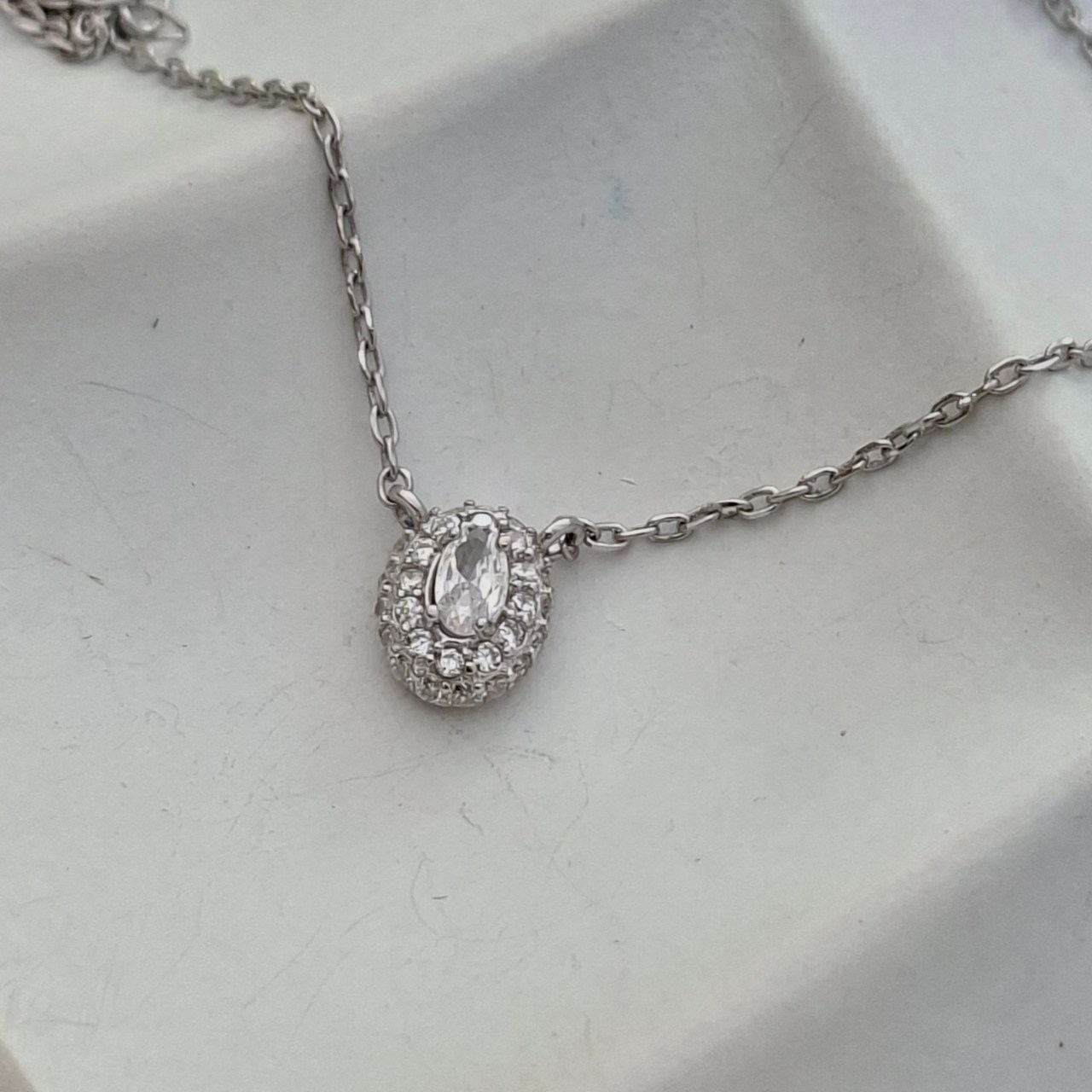Cubic Zirconia Oval Set