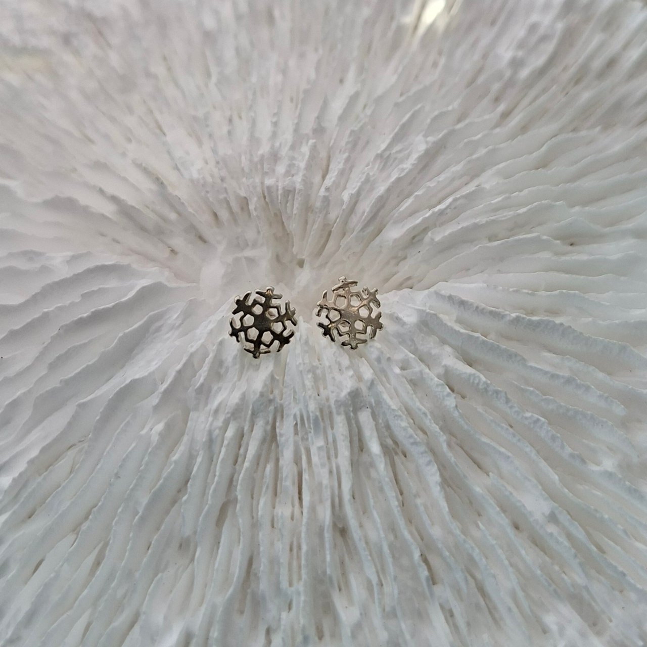 snowflake studs
