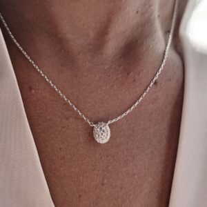 oval cubic zirconia set