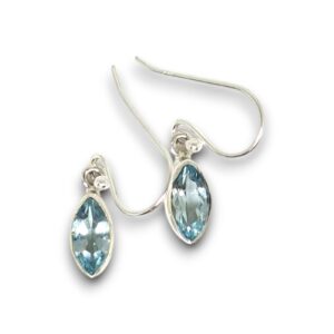Blue Topaz Marquise Earrings
