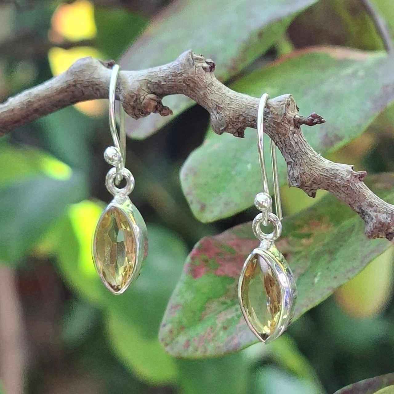 Citrine Marquise Earrings
