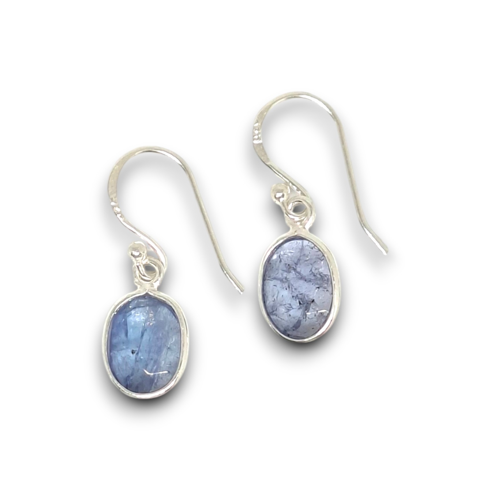 Milky Tanzanite Oval Earrings