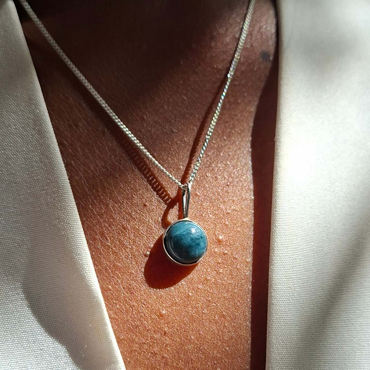 handmade blue jade set