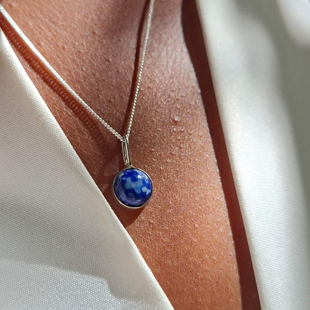 handmade lapis lazuli set