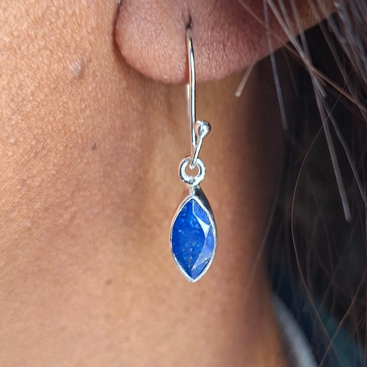 Lapis Lazuli Marquise Earrings