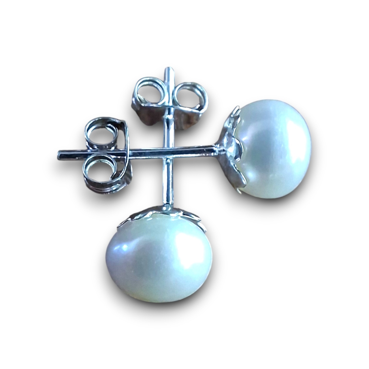 freshwater pearl studs 7mm