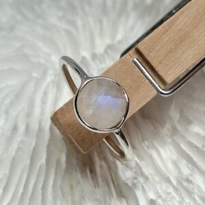 round moonstone ring