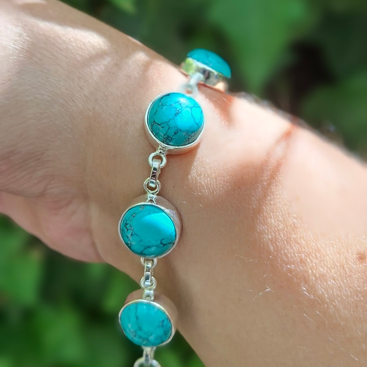 Chunky Turquoise Bracelet