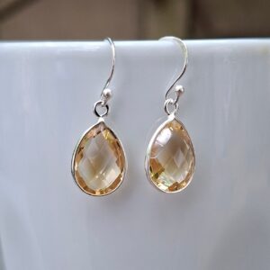Citrine Teardrop Earrings
