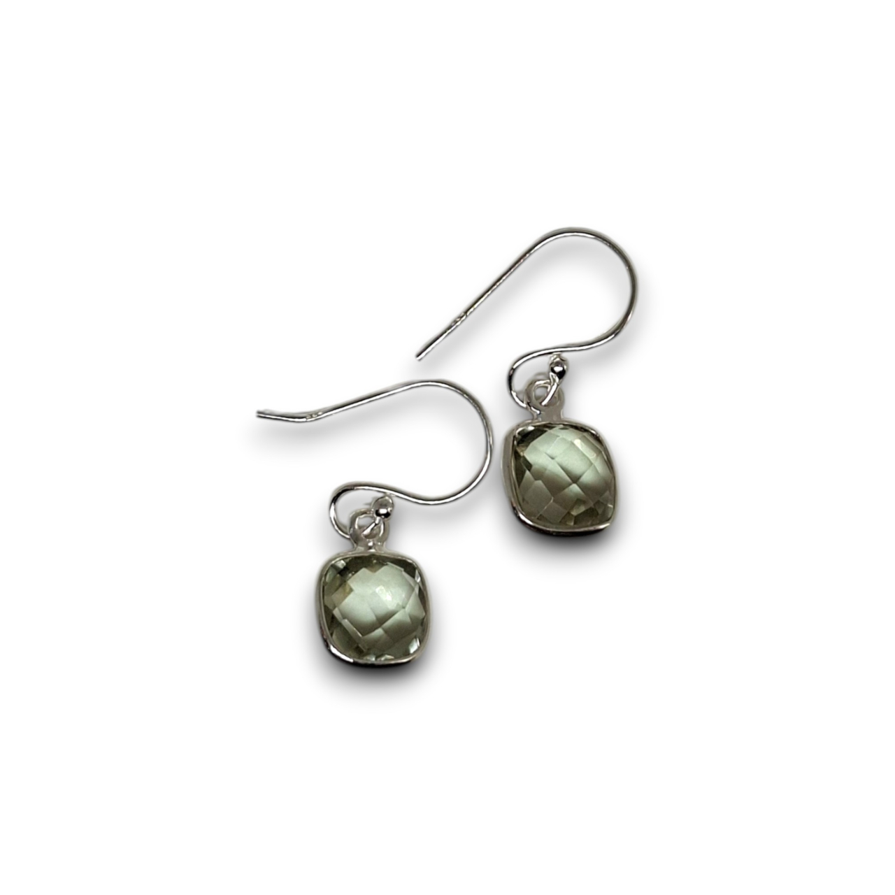 green amethyst earrings