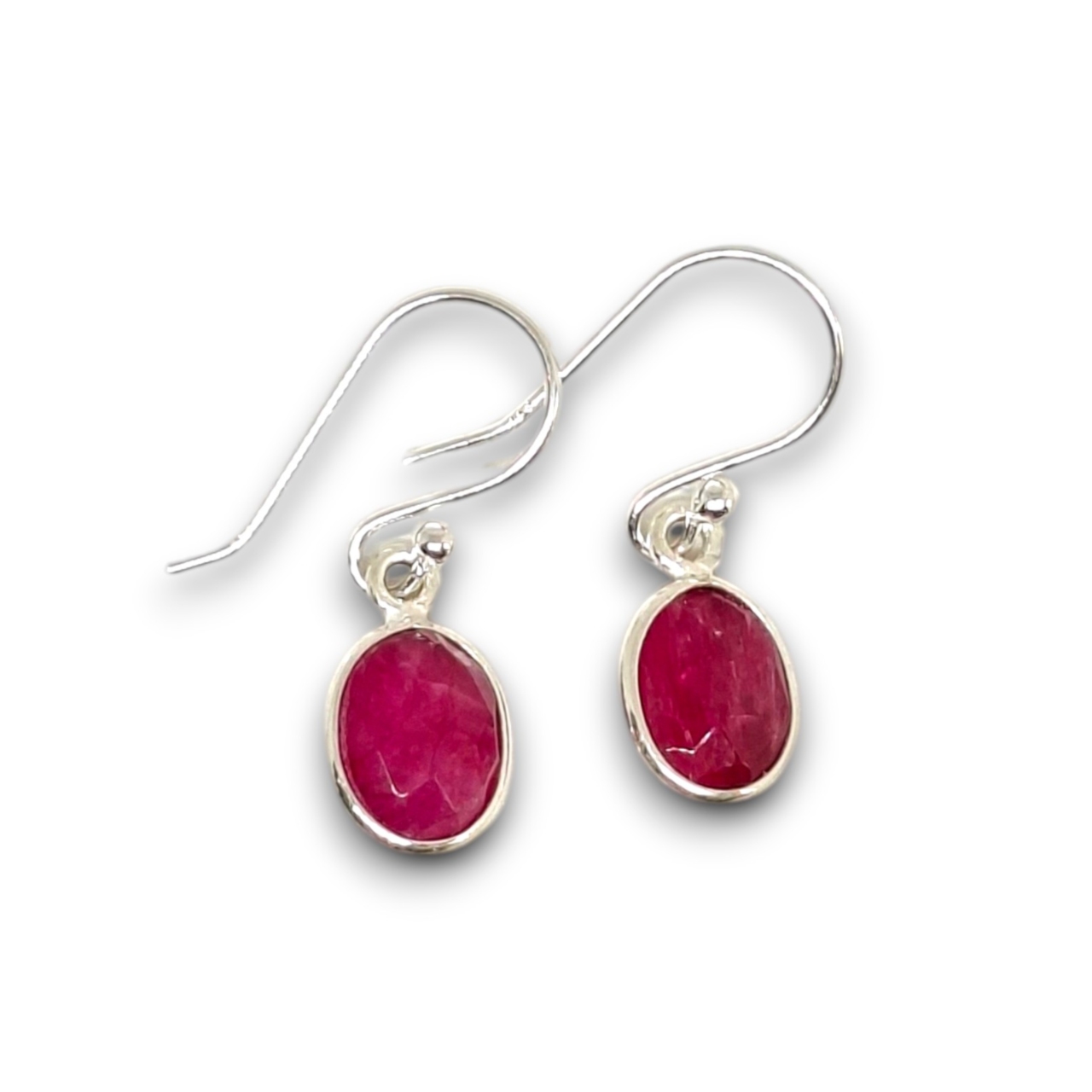Rubellite Oval Earrings