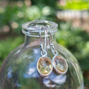 Citrine Oval Earrings