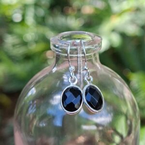 Onyx Oval Earrings