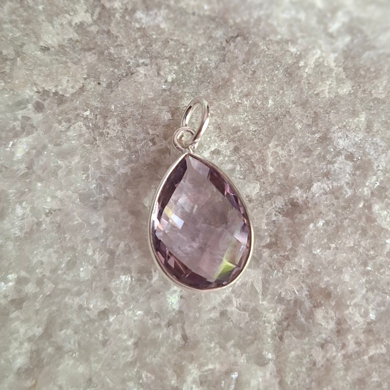 Amethyst Teardrop Pendant