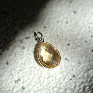 Citrine Teardrop Pendant