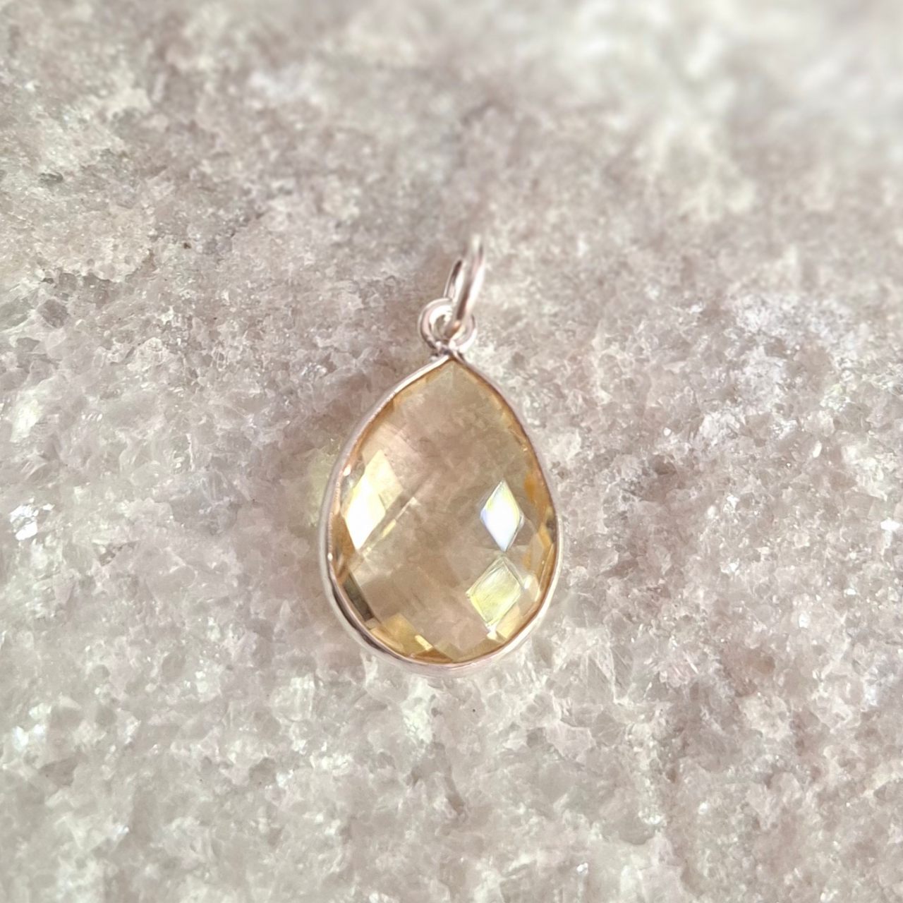 Citrine Teardrop Pendant