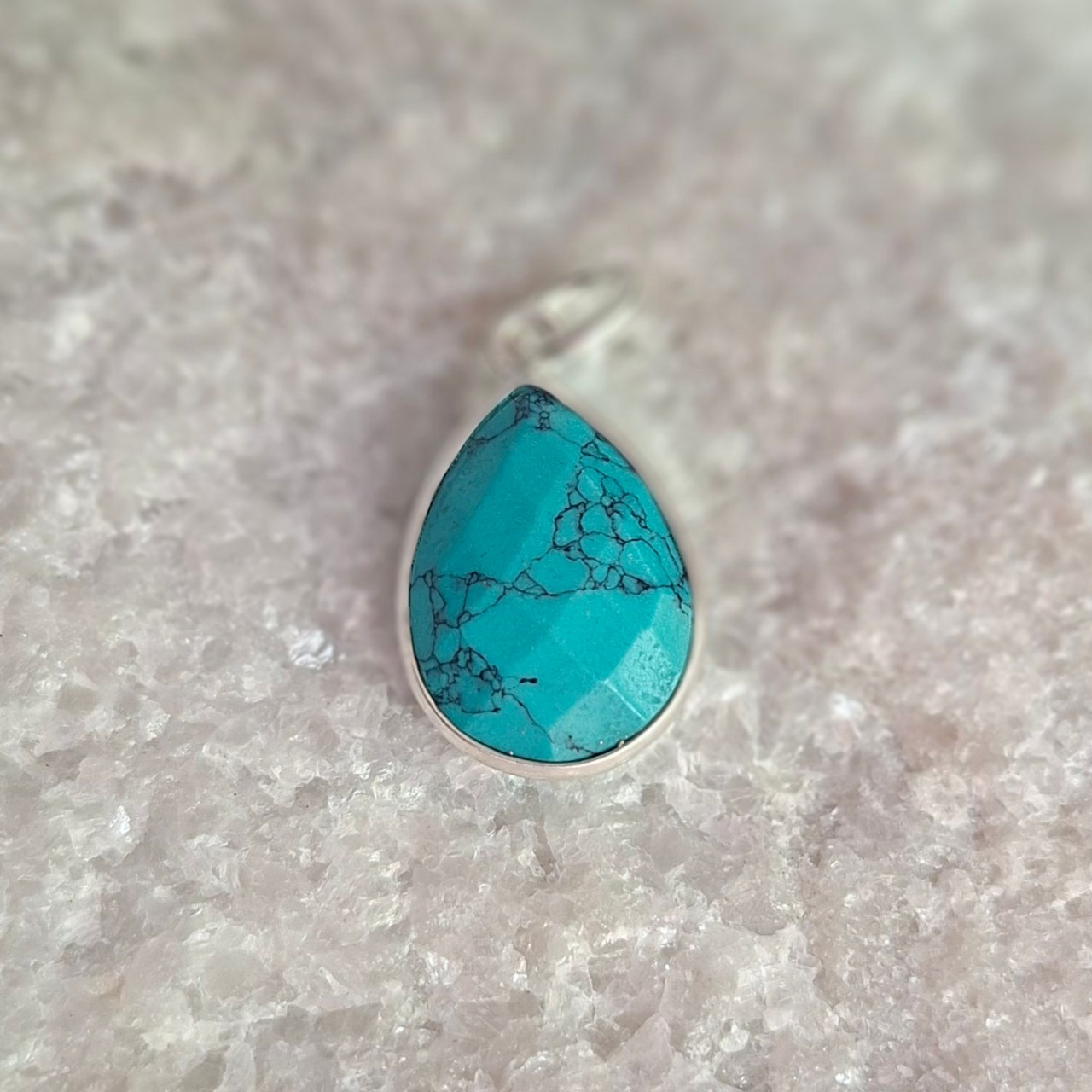 Turquoise Teardrop Pendant