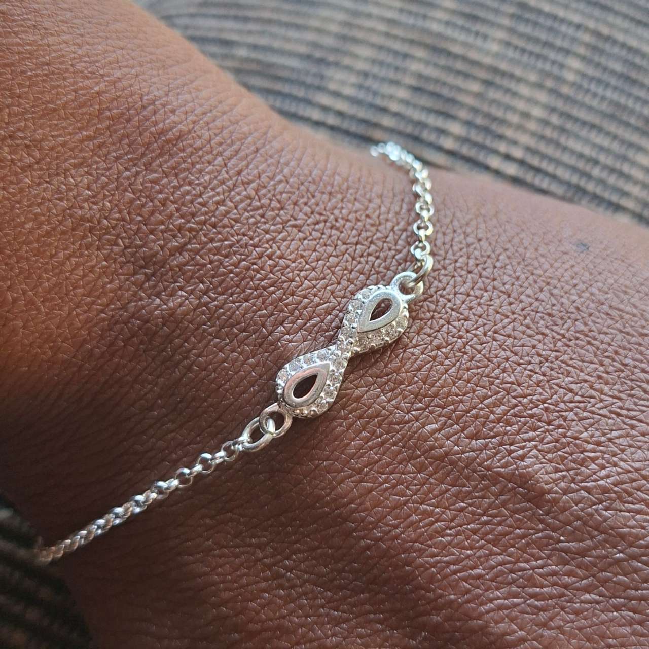 infinity bracelet with cz