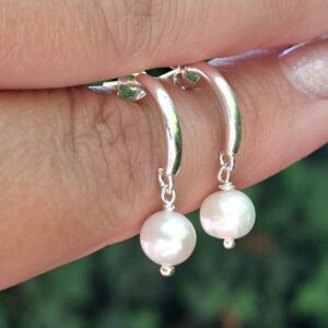 Half Hoop Pearls