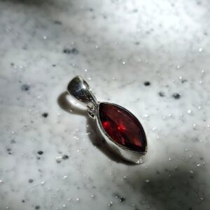 Garnet Marquise Pendant