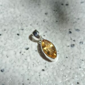 Citrine Marquise Pendant