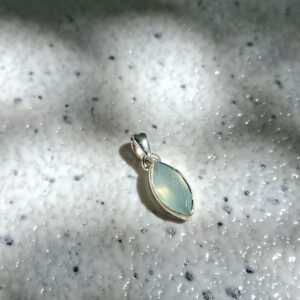 Aqua Onyx Marquise Pendant
