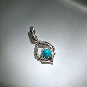 Turquoise Boho Teardrop Pendant