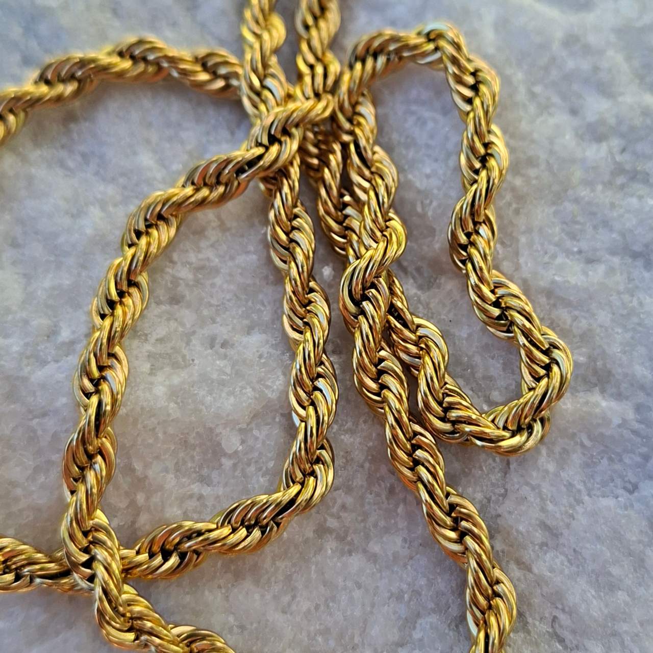 Rope Chain Chunky Gold SS