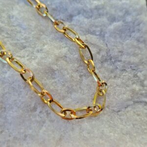 Oval Link Chain Gold SS