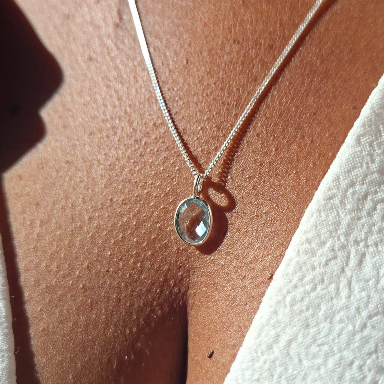 blue topaz set