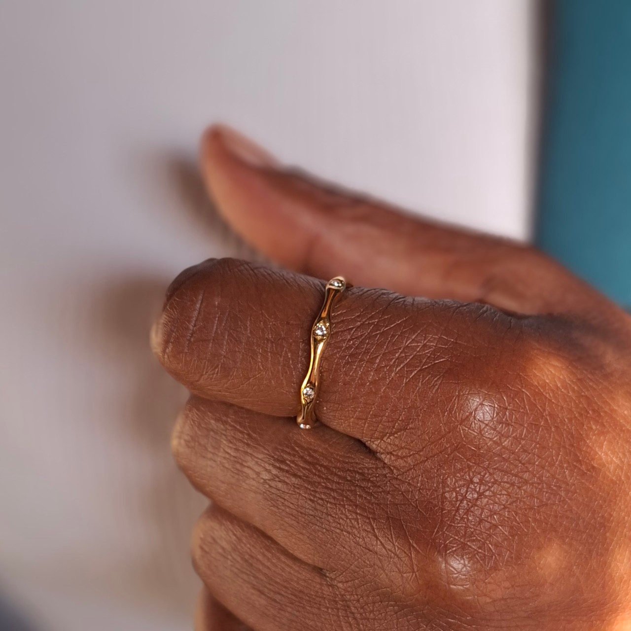 Twisty Stacker Ring Gold SS - Image 2