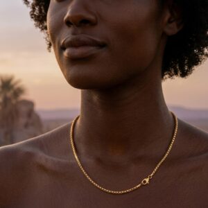 Thin Round Box Chain Gold SS