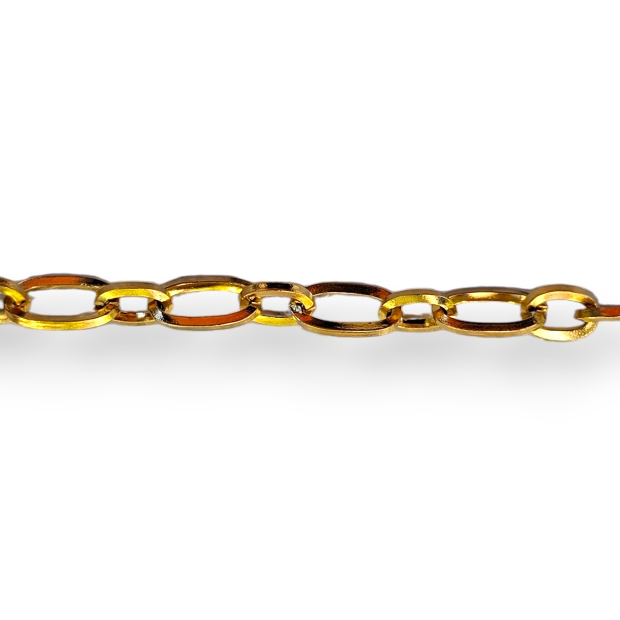 Oval Link Chain Gold SS