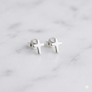 Flat Cross Studs