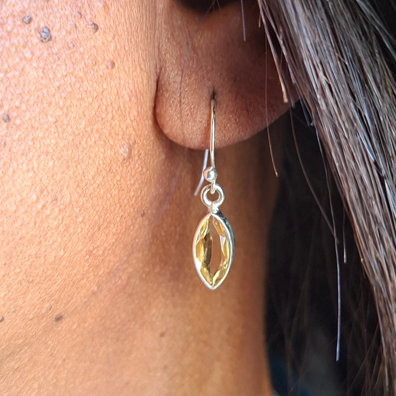 Citrine Marquise Earrings