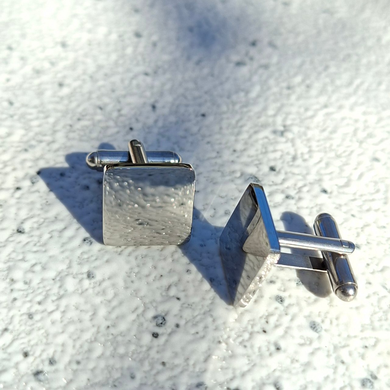 Square Silver Cufflinks