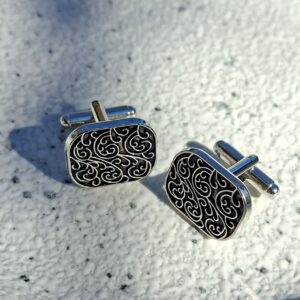 Filigree Silver Cufflinks