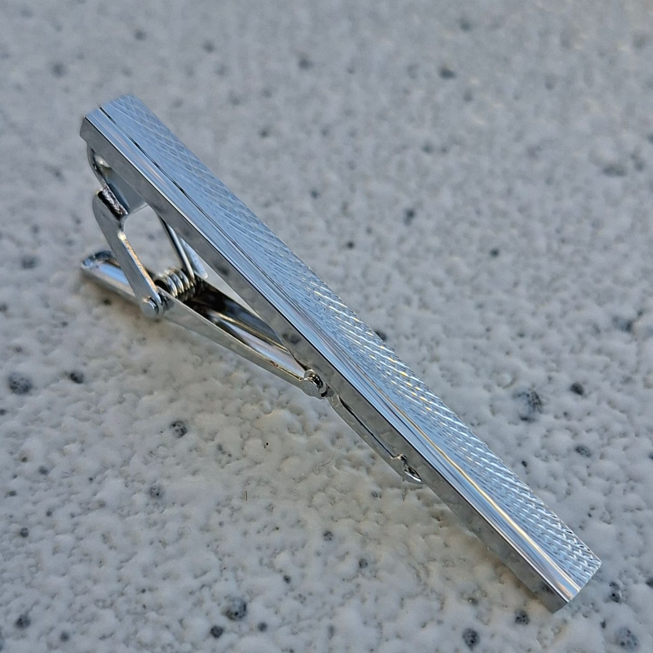 Silver Tie Pin Mesh