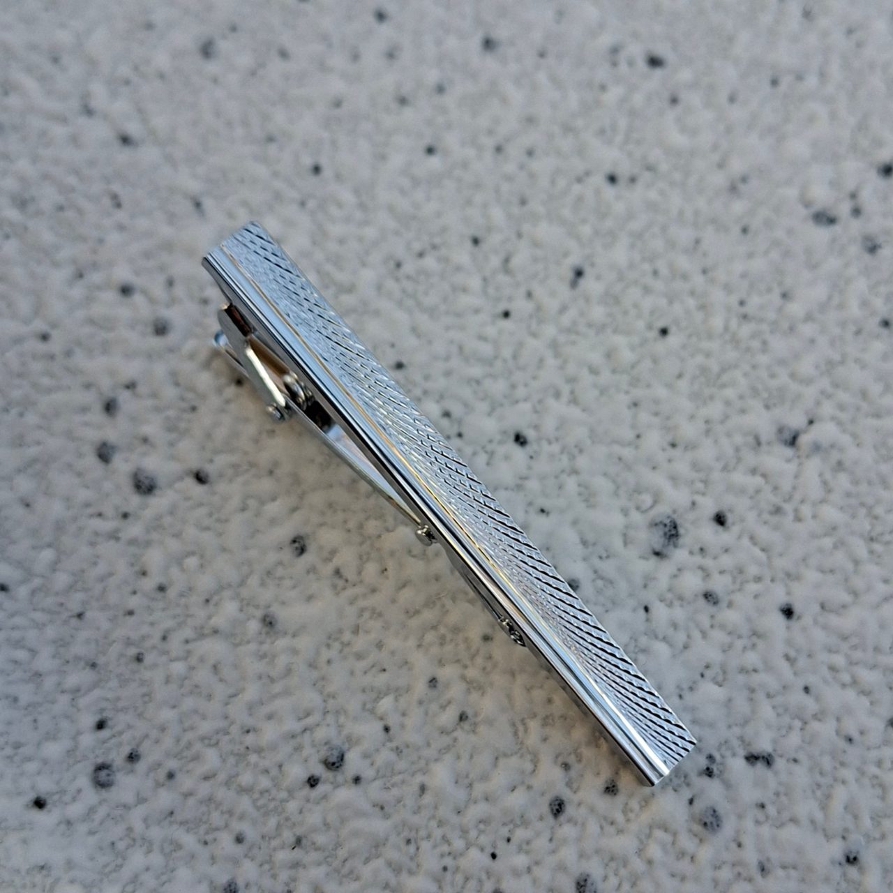 Silver Tie Pin Mesh