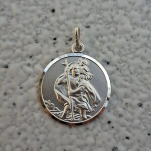 St Christopher Medal Pendant 20mm