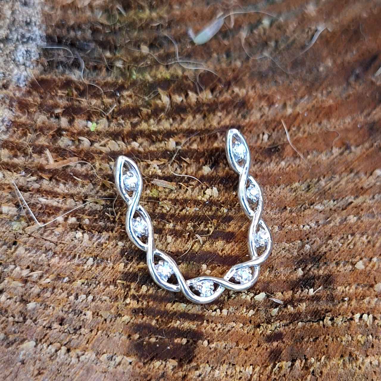 long bar pendant with cz